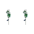 thumbnail image 1 of Luz LED Solar Rose Flower Lawn Stake Lamps Yard Art Garden Decor Blanco, 1 of 6