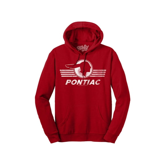 Tee Luv Men's Retro Pontiac Car Logo Hoodie (M)