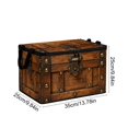 thumbnail image 3 of huayou Vintage Pattern Storage Bin, 13.8x9.8x9.8 Inch Collapsible Fabric Storage Box with Handles, Decorative Organizer for Home and Camping, 3 of 6