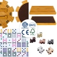 thumbnail image 4 of Set de dominó GOTHINK Mexican Train Double 12 con funda para niños, 4 of 9