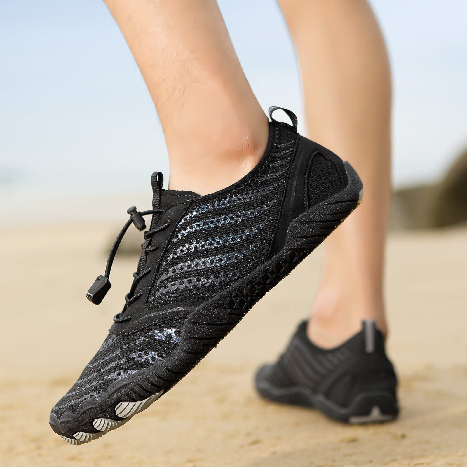 HOYUFEI Unisex Barefoot Shoes, Non-Slip Walking Shoes with Wide Toe Box, Pain-Free Comfortable Hiking Shoes for Men Women/men