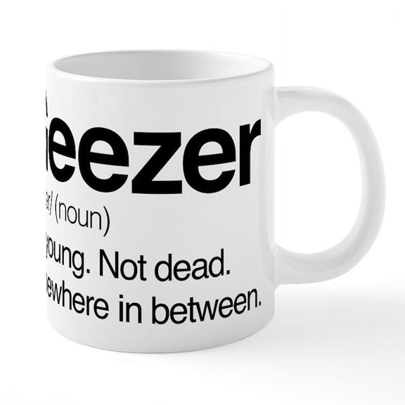 CafePress - Geezer - 20 Oz White Ceramic Mega Mug