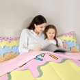 thumbnail image 5 of Manfei Sweet Candy 7pcs Queen Bedding,Watercolor Ice Cream Bedding Comforter Set Queen,Pink Reversible, 5 of 7