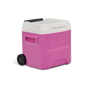 Igloo 16 QT Laguna Hard Side Ice Chest Cooler with Wheels, Pink