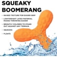 thumbnail image 2 of shiyou-Hound2O Jouets pour Chiens - Boomerang Qui Couine, Orange - Résistant, Engageant, & Interactif pour Toutes les Races - Mâcher, Chase, & Rapporter - Matériaux Durables Non Toxiques / Matériaux Qui Flottent, Facile à Nettoyer Extérieur, 2 of 4