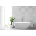 thumbnail image 3 of Vanity Art Acrylic Freestanding Soaking Bathtub with Overflow and Pop-Up Drain, 3 of 4