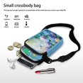 thumbnail image 7 of HELLHERO Flowers Dragonfly Women Crossbody Bag 2 Layers Polyester Women 4.33"x1.97"x7.09" for Outdoor Travel, 7 of 7