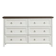 thumbnail image 2 of CoSoTower Farmhouse 6 Drawers Dresser for Bedroom, Wood Rustic Wide Chest of Drawers, Storage Dressers Organizer for Bedroom, Living Room, Hallway, 2 of 8