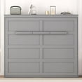 thumbnail image 2 of Queen Size Murphy Bed Wall Bed, Space-Saving for for Guestroom, Apartment, Small Space, Gray, 2 of 9