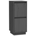 thumbnail image 2 of vidaXL Sideboards 2 pcs Grey 31.5x34x75 cm Solid Wood Pine, 2 of 5