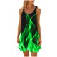 thumbnail image 5 of Vestido de Verano para las Mujeres Impreso sin Mangas Cuello Redondo, Suelto de Rodilla de Longitud Vestido Casual para la Primavera, 5 of 6