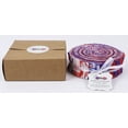 thumbnail image 6 of Soimoi 40Pcs Check & Tartan Print Precut Fabrics Strips Roll Up 1.5x42inches Cotton Jelly Rolls For Quilting - Red, Blue & White, 6 of 9