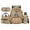 Blue Camo Hunting, variant on School Backpack Set for Boys 4 Pack Includes Large Capacity Bookworm Capybara Print Bookbag Lunch Box Water Bottle Pouch and Pencil Case