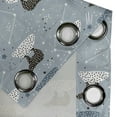 thumbnail image 4 of Ambesonne Constellation Grommet Curtain, Polar Bear Stars, 50" x 72", Pale Blue Black Bluegrey, 4 of 6