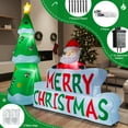 thumbnail image 6 of XEENSO 7ft Inflatables Merry Christmas Sign with Santa & Christmas Tree, Blow Up Inflatable Decoration with Build-in LEDs for Xmas Party Outdoor Patio Garden Lawn Winter Decor, 6 of 8