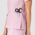 thumbnail image 3 of Wink WonderFLEX Verity Women V Neck Scrub Top, Rose Blush, 2X Womens Plus, 3 of 4