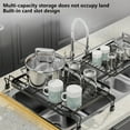 thumbnail image 4 of Ikohbadg Adjustable Over-Sink Organizer Rack Multi-Functional Kitchen Utensil Drainer Shelf Ferroalloy Kitchen Sink Drying Rack, 4 of 7
