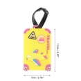 thumbnail image 2 of Ofertas Únicas 1 Pc Etiqueta de Equipaje de Aeronave para Viajar Amarillo de Goma Suave, 2 of 5
