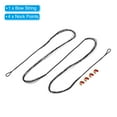 thumbnail image 3 of Uxcell 14 Strands Bow String Replacement with 4 Nock Points for AMO 58" Recurve Bow Traditional Longbow, Black, 3 of 6