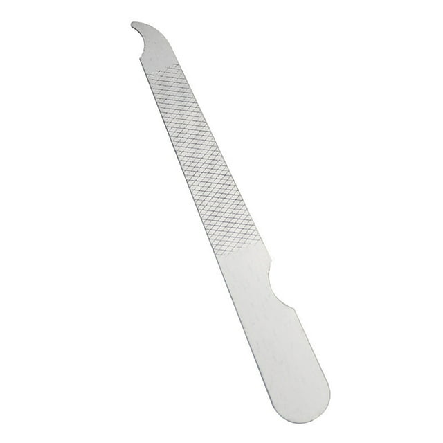 Stainless Steel Nail File Double Sided Manicure Tools for Natural Acrylic Nails