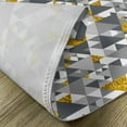 thumbnail image 5 of Ambesonne Yellow Grey Place Mats Set of 4, Zig Zag Triangles, Standard Size, Charcoal Grey Marigold, 5 of 6