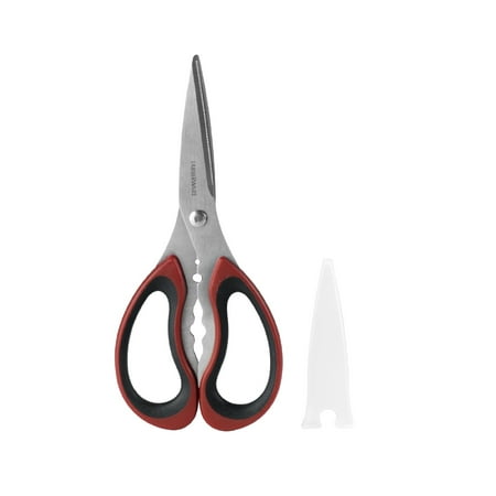 Farberware Soft Grips Kitchen and Herb Shears in Red & Black