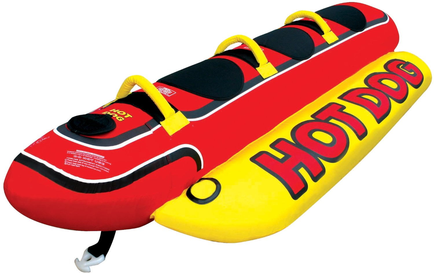 Airhead AHSSL-42 Slice 100" Inflatable Double Rider Towable Lake Tube Water Raft 