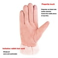 thumbnail image 4 of Winter Gloves Womens Gloves Touchable Screen Lady Winter Suede Gloves Warm Windproof Thick Gloves Full Finger Mittens for Outdoor, 4 of 9