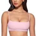 thumbnail image 1 of Sostén Deportivo INGIA con Tirantes Espagueti, Acolchado, Sin Varillas, Rosa XS, 1 of 5