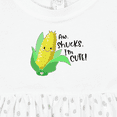 thumbnail image 4 of Inktastic Aw, Shucks, I'm Cute Corn Humor Girls Baby Dress, 4 of 5