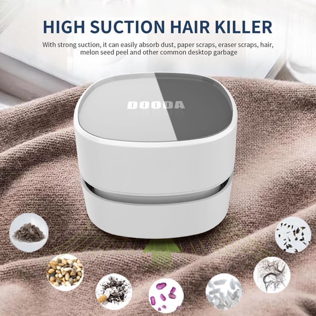 SSZMDLB under $5 4Pcs Mini Vacuum Cleaner, Cleaner for Vacuum, Portable Mini Desktop Vacuum Cleaner for Kitchen, Wireless Handheld Eraser Cleaner for Small Surfaces