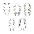 thumbnail image 4 of Fake Hairline Stickers, Hairline Sticker Kit Hair  Stickers Edges Hairstyles  Set Fashional Edge Hair Stickers Real-looking  For Hair Makeup, 4 of 8