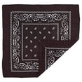 thumbnail image 3 of Large 100% Cotton Paisley Bandanas (22 inch x 22 inch) -, Dark Brown, Size 1.0, 3 of 4