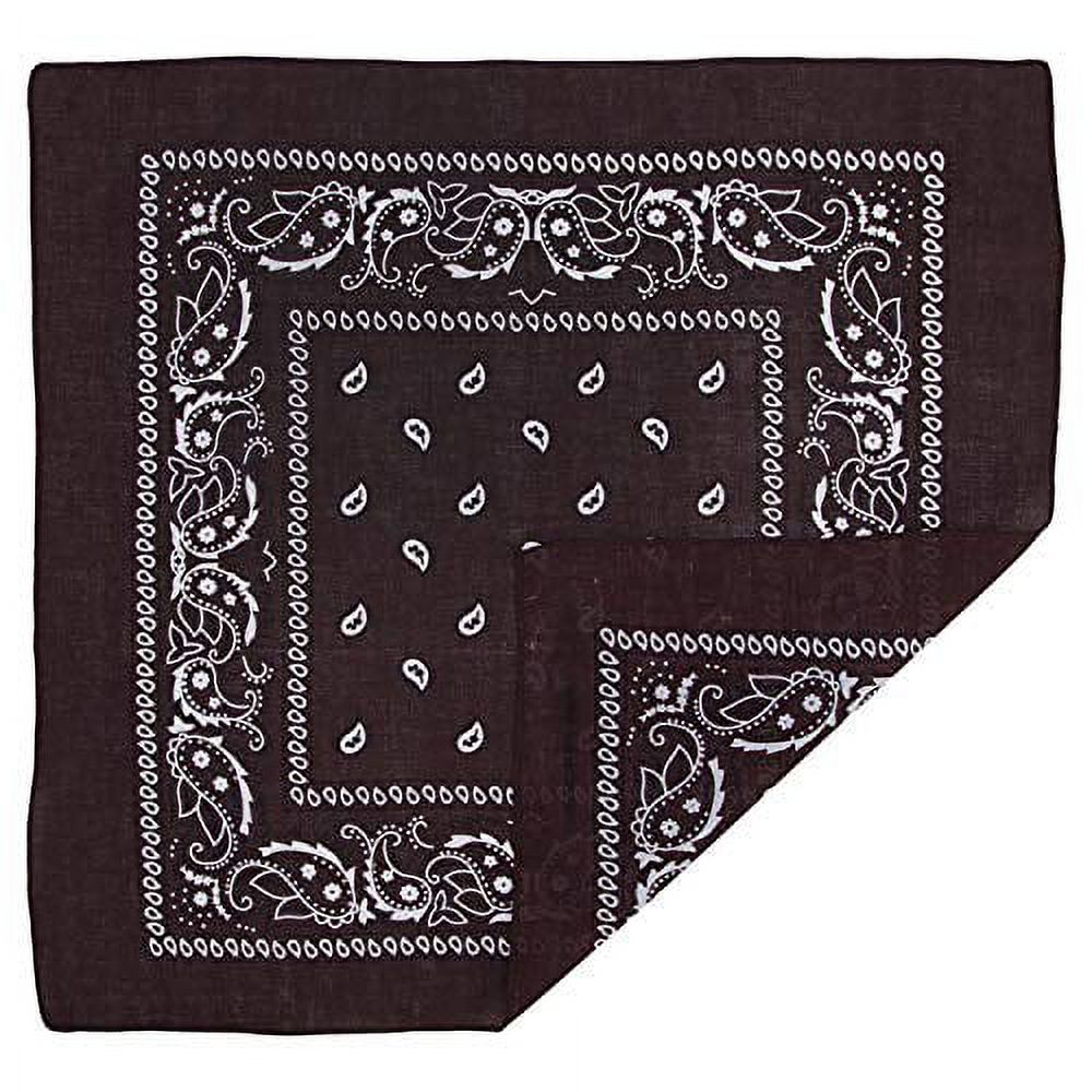 100% Cotton Solid Bandana – 22 X 22 Inches – Wide Selection Of Colors Available