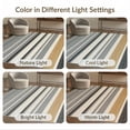thumbnail image 7 of ODIKA 6'x9' Washable Area Rug Striped Scandinavian Minimalist Bands Frame Doormat Farmhouse for Family Room, Living Mater Bedroom, Non-Slip, Easy Care, 7 of 7