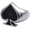 Spade, variant on Men's Women's Poker Ring | Stainless Steel, Playing Card Lucky Band