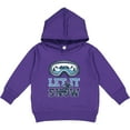 thumbnail image 2 of Inktastic Let It Snow Snowboarding Toddler Hoodie, 2 of 4