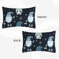 thumbnail image 4 of Naloa Gnome and Snowflakes Pillowcase, Throw Pillowcase, Wrinkle-Free, Stain-Resistant with Hidden Zipper for Bedroom Sofa - 14"x20", 4 of 9