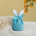 thumbnail image 2 of Giyblacko Celebrate Gift BagEaster Gifts Bags Easter Bunny Ear Drawstring Candy Bags Easter Bags Velvet Goodie Bags For Easter Party Favors, 2 of 4