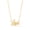 10K Yellow Gold, variant on 10K Yellow Gold “LOVE” Design Necklace for Women, Adjustable 15–17 Inch Diamond-Cut Cable Chain