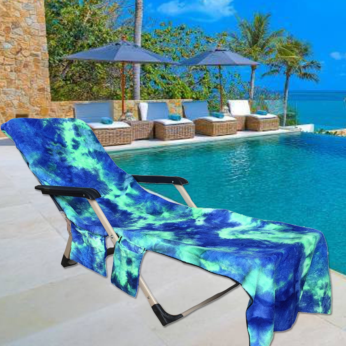 Modern Beach Chair Covers With Pockets Wholesale for Large Space
