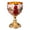 Gold Red, variant on Goblet Embossed Cup Elegant Cup Glass Drinkware Pink