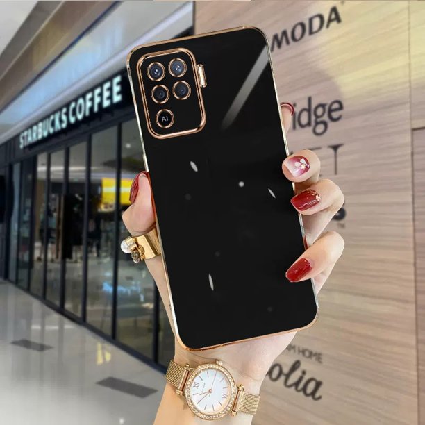 Funda OPPO Reno5 lite/A93/ Reno7 4G Borde Recto Lente De Protección Funda Para Teléfono Móvil ZBB