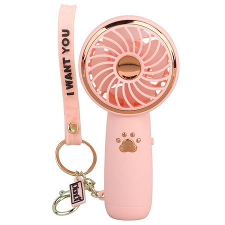 

Mini Hand held 2 Speeds Rechargeable Desk Cooling Portable Summer Fan UK W0X7