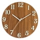 thumbnail image 5 of Reloj de pared luminoso moderno Diseño de madera Reloj analógico Decorativo Sin vidrio Función luminosa grande Números y manecillas 12 '' para sala de Fernando Reloj de pared, 5 of 8