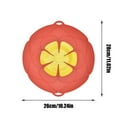 thumbnail image 2 of 10" Spill Stopper Lid, Anti Spill & Boil Over Safeguard, Silicone Pot Cover, Multi-Function Kitchen Tool Purple, 2 of 4