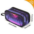 thumbnail image 4 of FORMRS Pencil Case with 3 Compartments Zipper Pouch, Elementary School Level and up, Pink Digital Art, 4 of 8