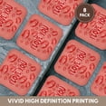 thumbnail image 6 of 3drose, Red Lips Kissing Pattern Valentines Day with I Love You Message, Set of 8 Coasters - Soft, 6 of 7