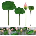 thumbnail image 5 of Flores de loto artificiales JAMW Hojas de lirio de agua 3pcs, 5 of 5