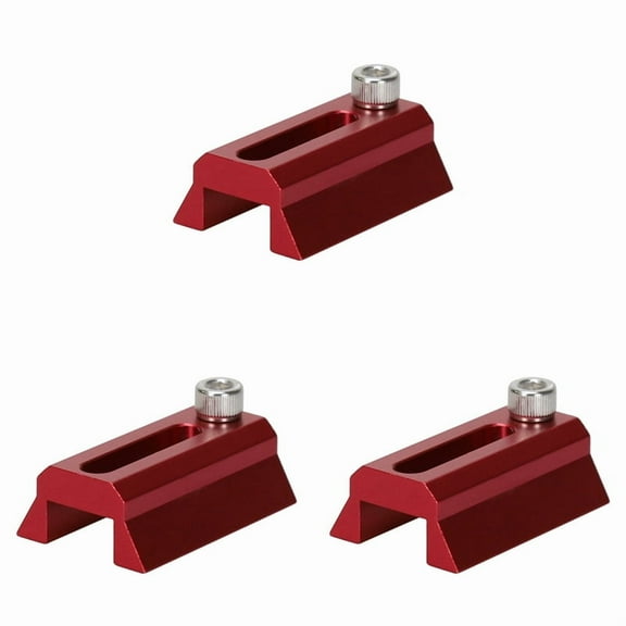 3X -Style Dovetail Rail Plate - 48mm (1.89 Inch) Length for Telescope Finder Scope Smartphone Base Expand,3 x Dovetail Plate 3 x 1/4 in Screw,Red